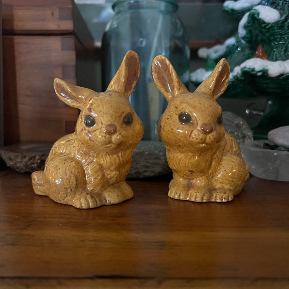 Charming Brown Bunny Figurines - Picture 1 of 2